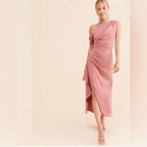 knee length dresses for ladies Kai Long Sleeve Maxi Dress in Butter Yellow main image 0